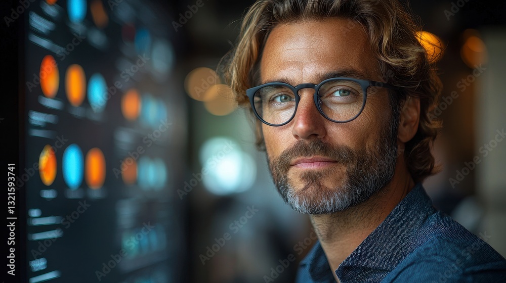 Professional Business Consultant Collaborating and Analyzing Data in Modern Office Professional Business Consultant Collaborating and Analyzing Data in Modern Office