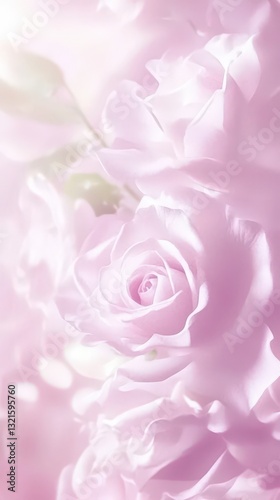 Stunning Pastel Roses: A Delicate Floral Close-Up