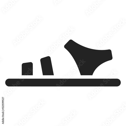 sandal cut out.