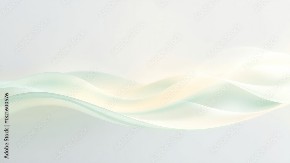 Fototapeta premium Abstract light waves on a light background