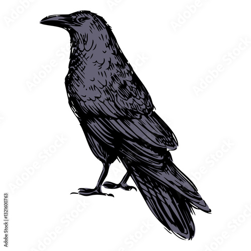  blue raven bird