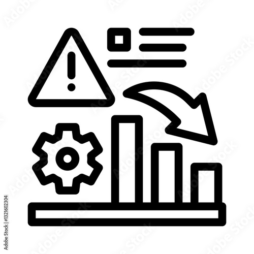 risk management line icon