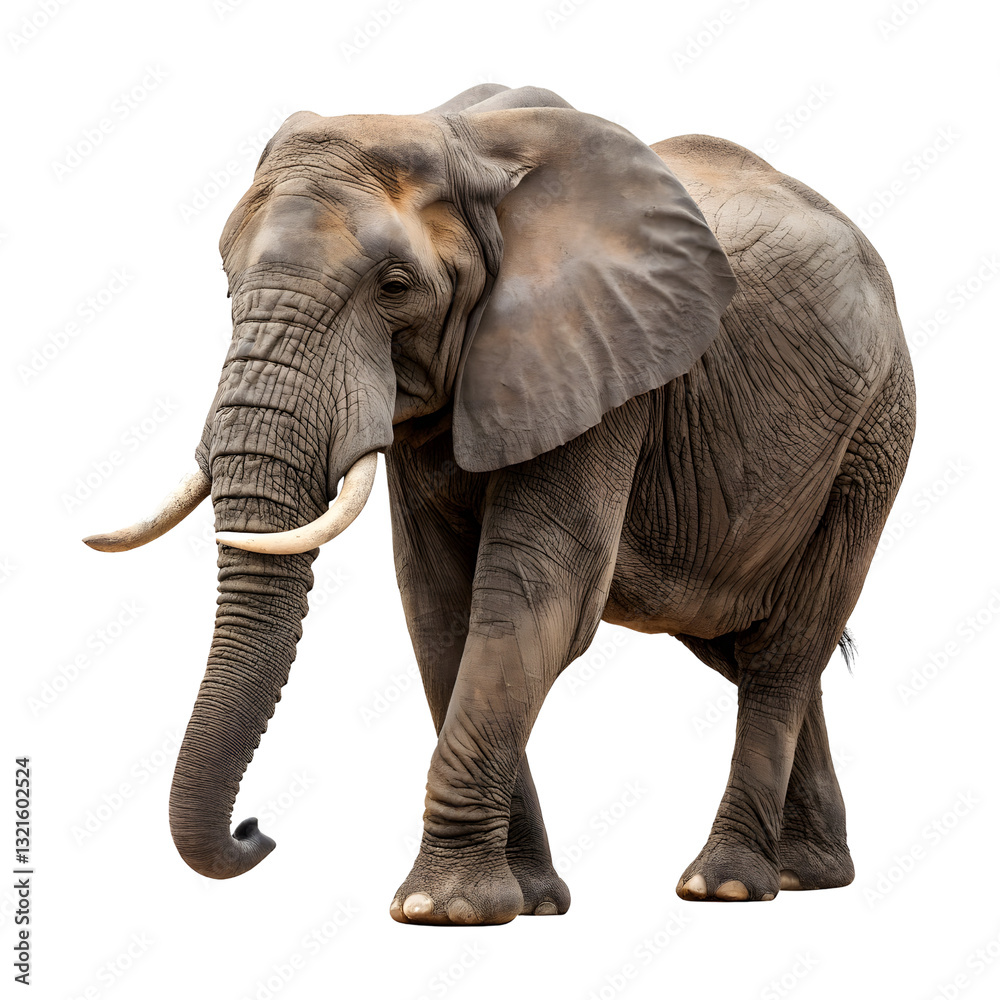 Obraz premium elephant isolated On white Or png Background, Generative AI