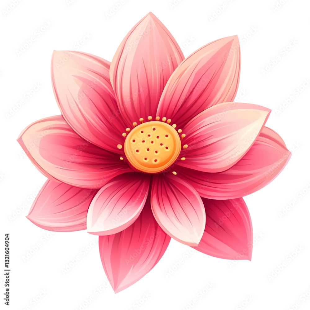 A vibrant pink flower blossoms beautifully a delicate and serene image A vibrant pink flower blossoms beautifully a delicate and serene image