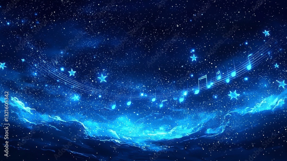 Fototapeta premium Nocturnal Symphony of Stars