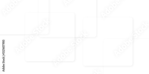 Abstract Geometric background with squares in bright light with soft shadows as pattern. futuristic technology concept geometric line  Modern and creative design with different size white boxes.