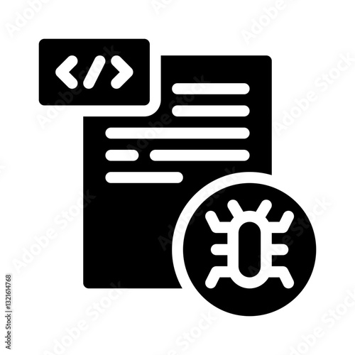 debugging glyph icon