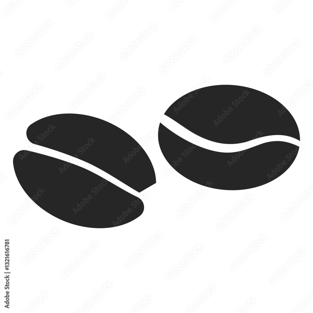 Obraz premium coffee bean flat icon.eps