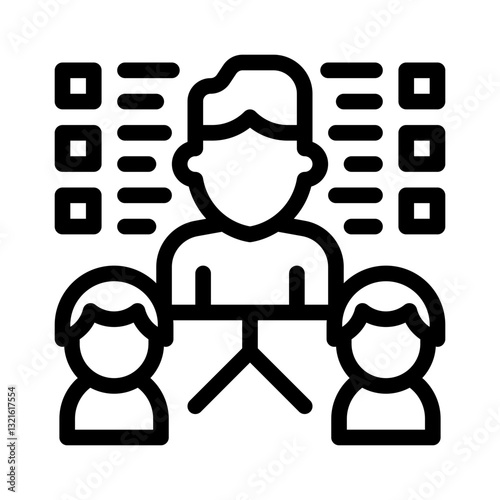 lead management line icon