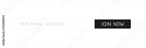 Input with CTA button: Join now.