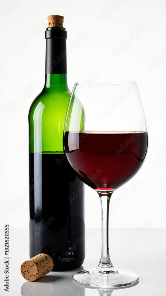 Elegant Glass of Red Wine Isolated on Transparent Background for Wine Advertising and Gourmet Dining Promotions Elegant Glass of Red Wine Isolated on Transparent Background for Wine Advertising and Gourmet Dining Promotions