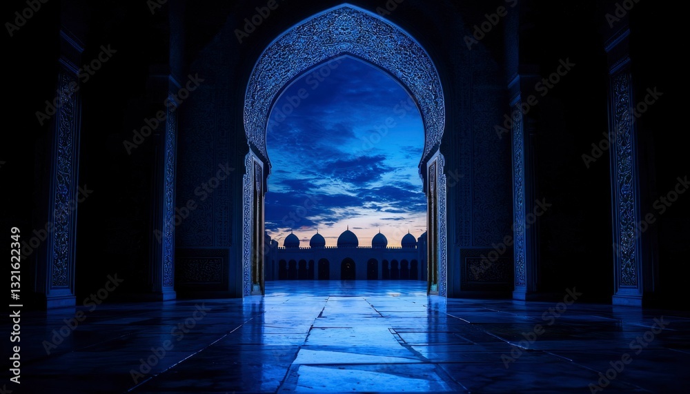 Fototapeta premium Mosque archway at dawn
