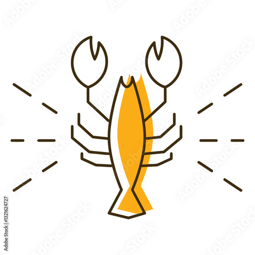 icon stroke crawfish.eps
