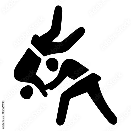  people practicing judo.eps