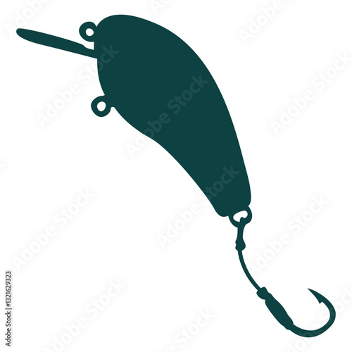 hook bait lure silhouette.eps