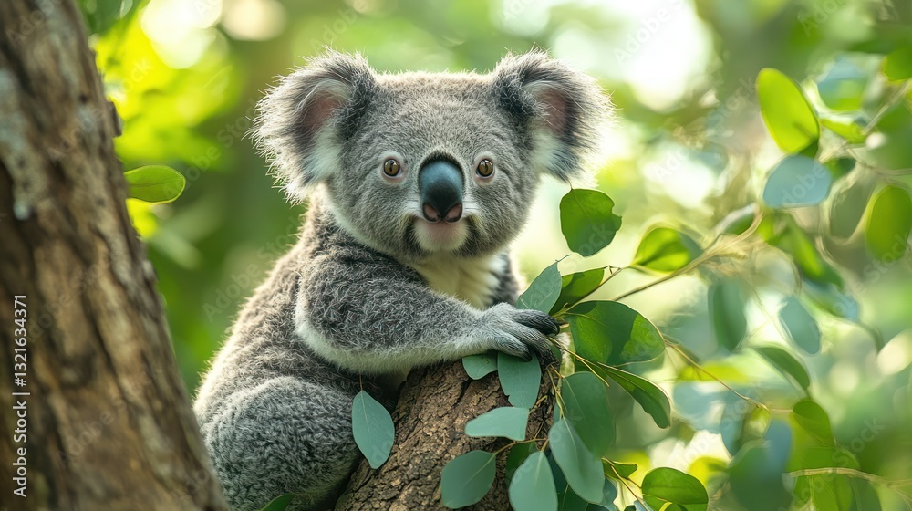 Fototapeta premium Adorable Koala Bear in its Natural Habitat
