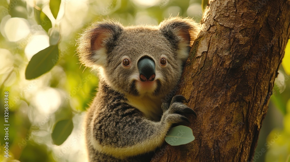 Obraz premium Adorable Koala in its Natural Habitat