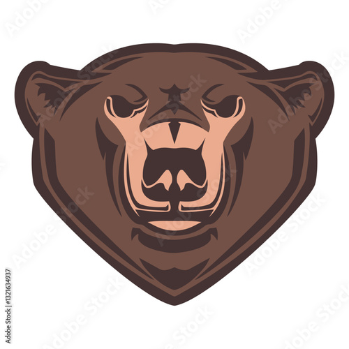 grizzly bear head logo.eps