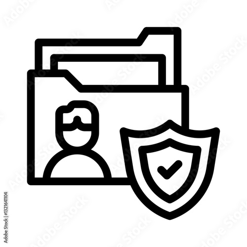 HR policies line icon