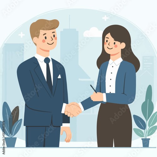business people handshake