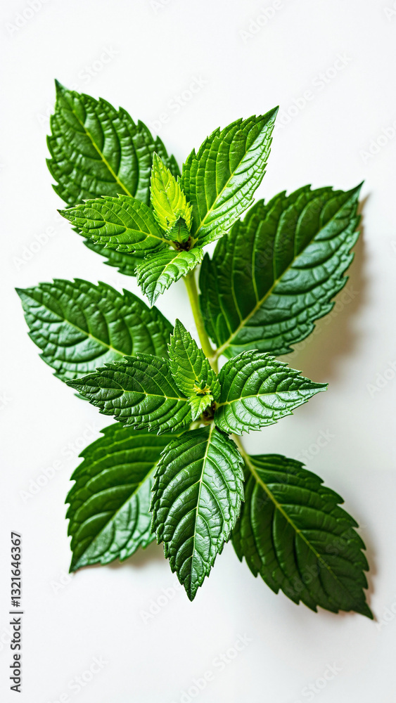 Fresh Mint Leaves Isolated on Transparent Background for Culinary and Wellness Use Fresh Mint Leaves Isolated on Transparent Background for Culinary and Wellness Use
