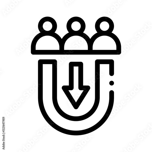 lead generation line icon