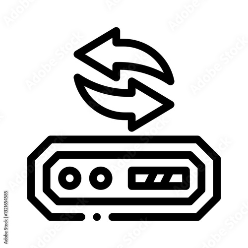 network switch line icon