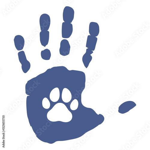 handprint dog footprint flat.eps