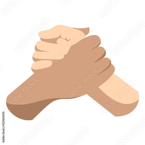 handshake different skintones semi flat.eps