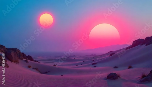 Neon Circles in Imaginative Worlds: The Art of the Future