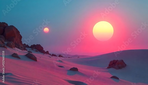 Neon Circles in Imaginative Worlds: The Art of the Future