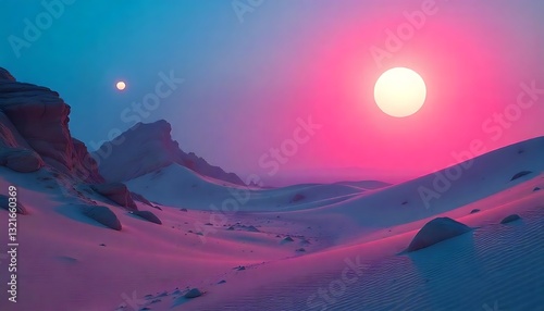 Neon Circles in Imaginative Worlds: The Art of the Future