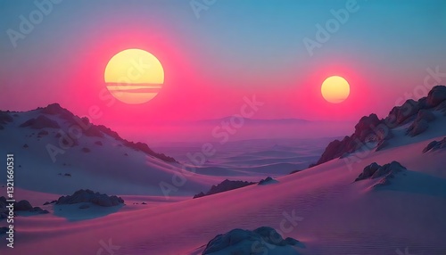 Neon Circles in Imaginative Worlds: The Art of the Future