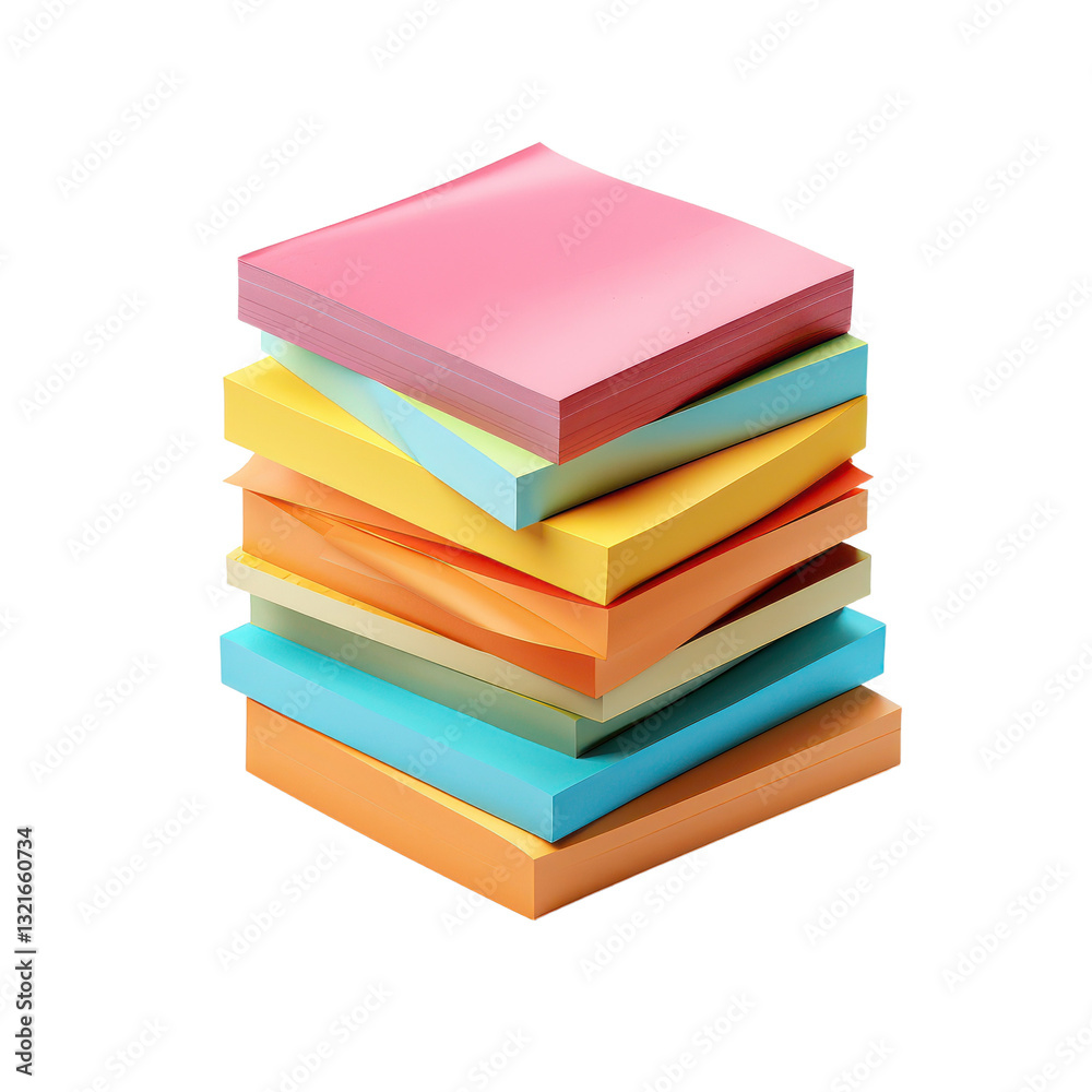 Sticky Notes Isolated on Transparent Background, PNG Sticky Notes Isolated on Transparent Background, PNG