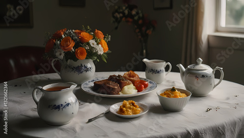 Wallpaper Mural Perfectly Served Full English Breakfast Scene
 Torontodigital.ca