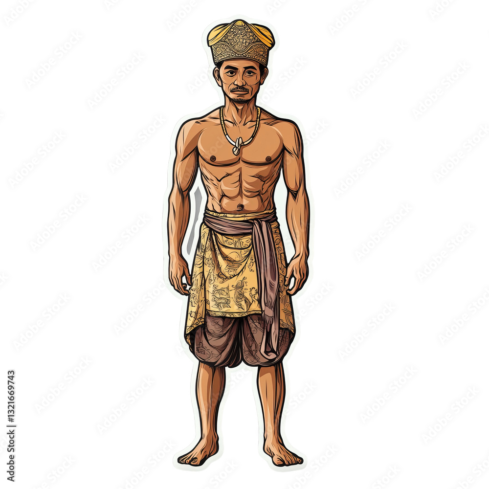 cartoon illustration of an indonesian man in full length
cartoon illustration of an indonesian man in full length