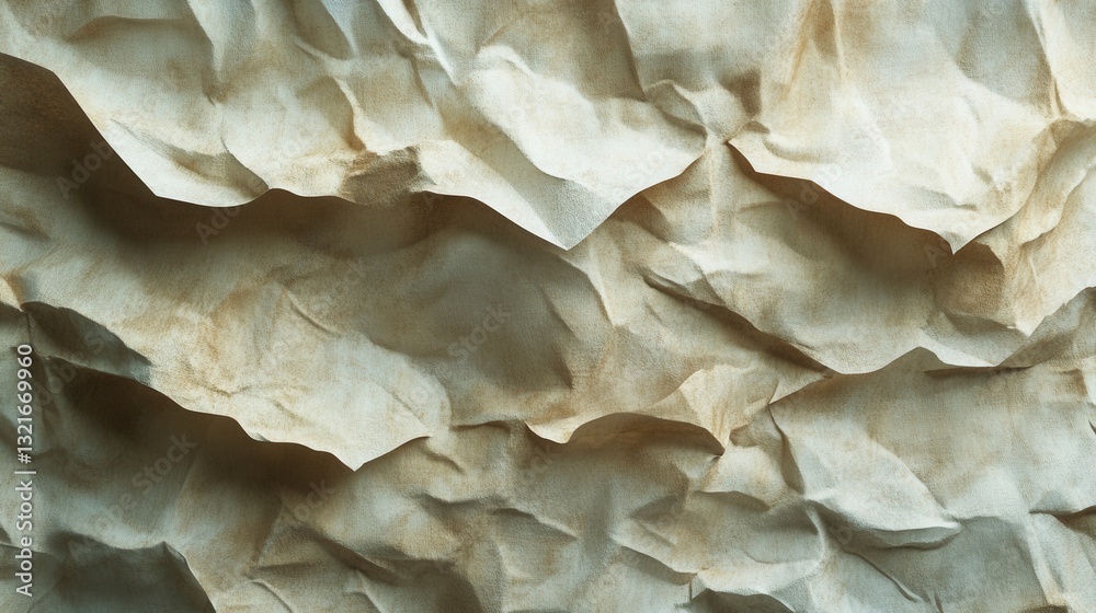 Fototapeta premium Textured Crumpled Fabric