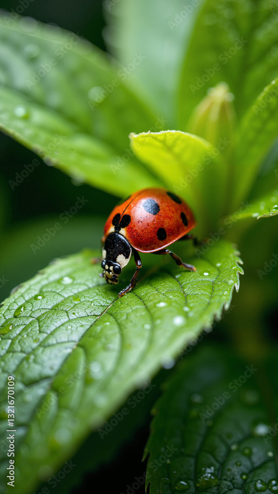 Vibrant Red Ladybug Isolated on Transparent Background, Perfect for Eco-Friendly Marketing and Nature-Themed Content Vibrant Red Ladybug Isolated on Transparent Background, Perfect for Eco-Friendly Marketing and Nature-Themed Content