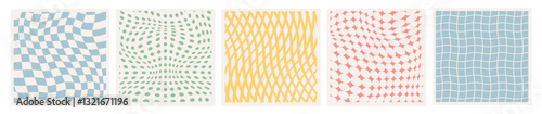 Abstract optical illusion linear background. Abstract background pattern with waves. Twisted and distorted vector groovy hippie background. Waves, swirl, twirl pattern