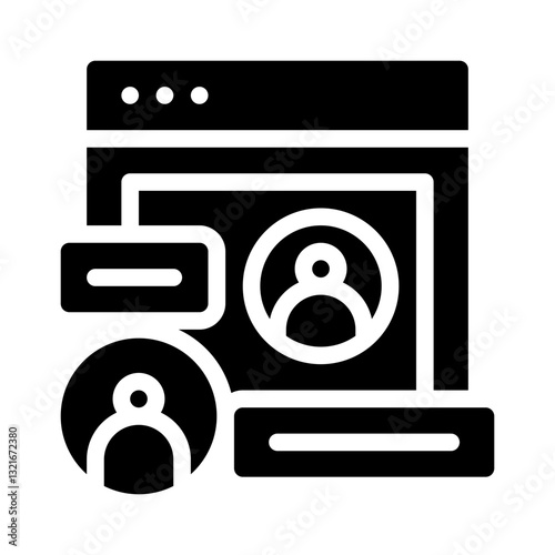 team chat glyph icon