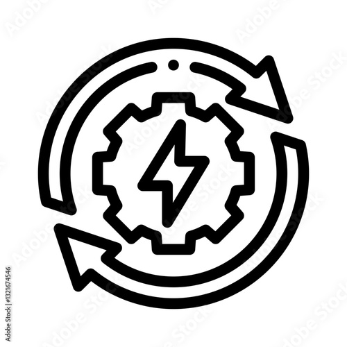 energy efficiency line icon