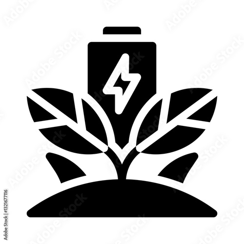 biomass glyph icon