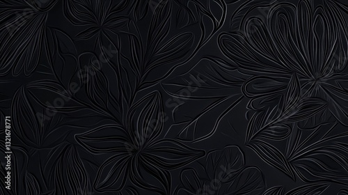 Wallpaper Mural Intricate Dark Floral Design for Modern Home Decor Torontodigital.ca
