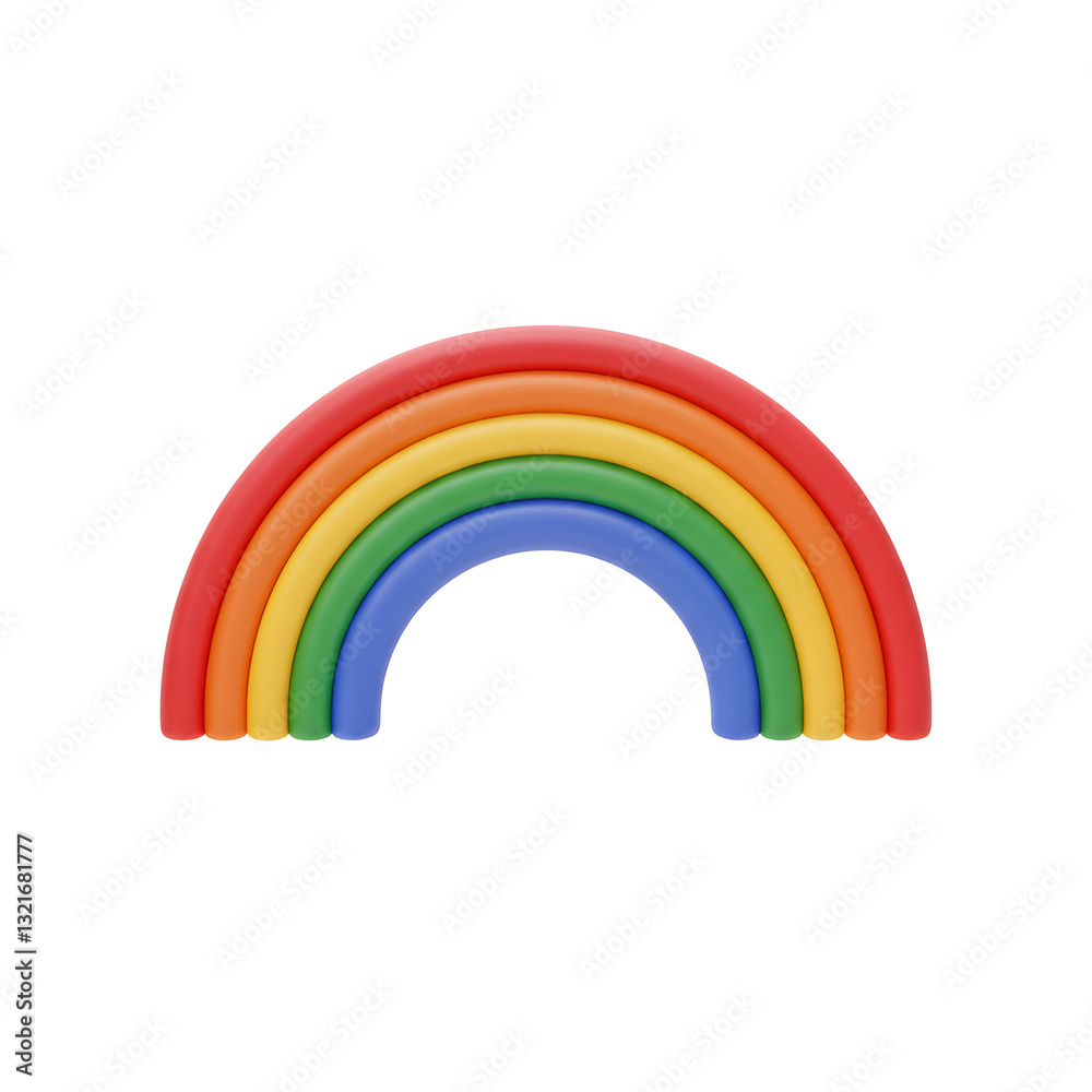 Fototapeta premium Simple Two-Line Rainbow Arc Icon