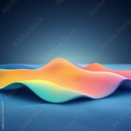 Nonlinear FEM, complex material deformation, 3D illustration
