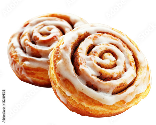 Delicious cinnamon rolls with rich swirl of icing on top, perfect for sweet treat. These pastries are soft, fluffy, and ideal for breakfast or dessert