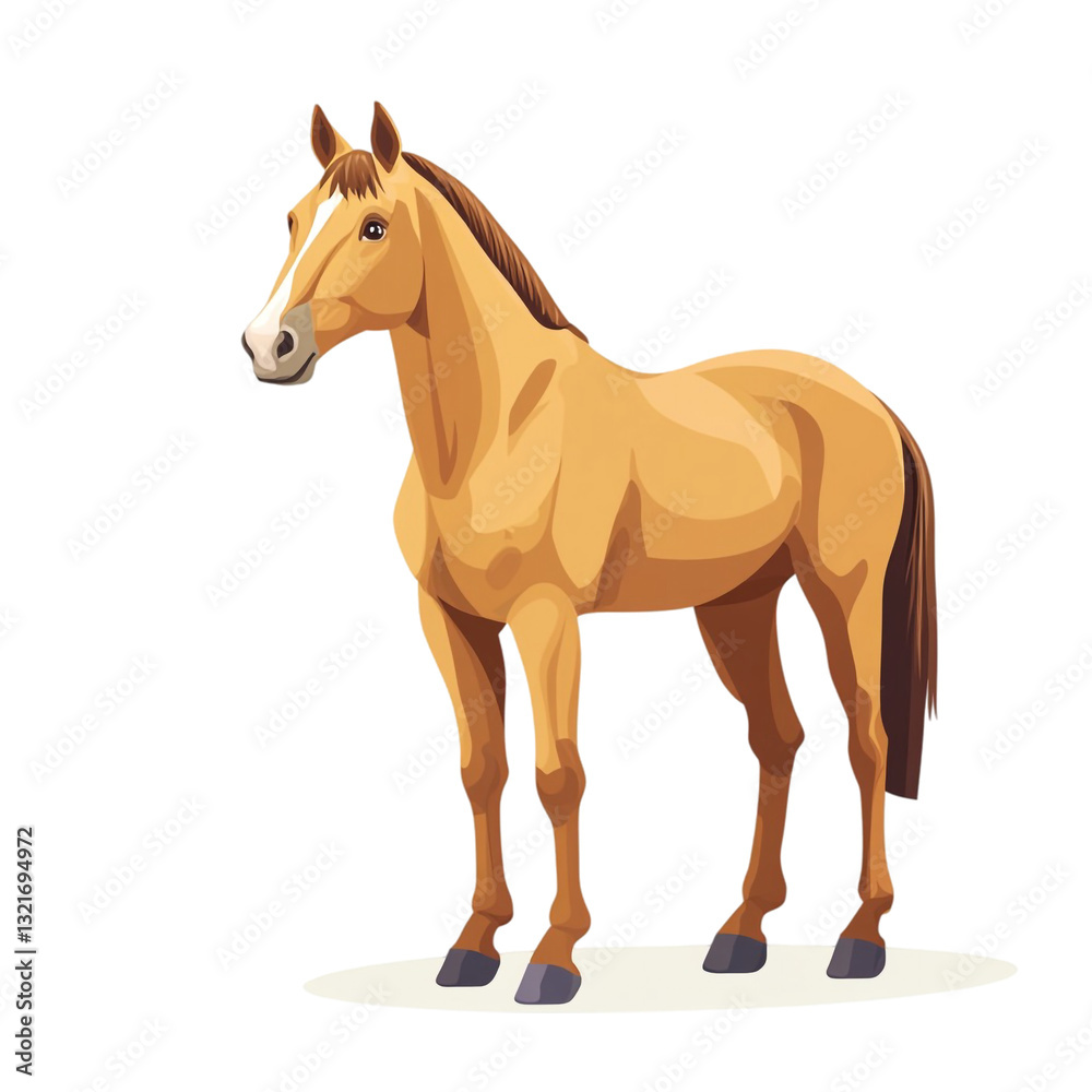 Obraz premium A majestic palomino horse stands proudly a symbol of grace and power