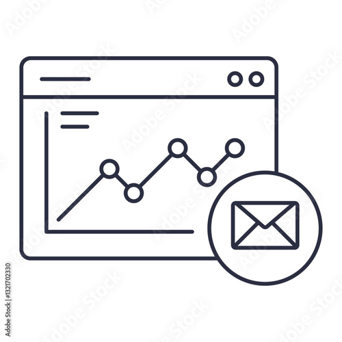 Analytics dashboard for email metrics, communication tracking, open rate analysis, marketing insights, response metrics, campaign performance, email automation, delivery insights.