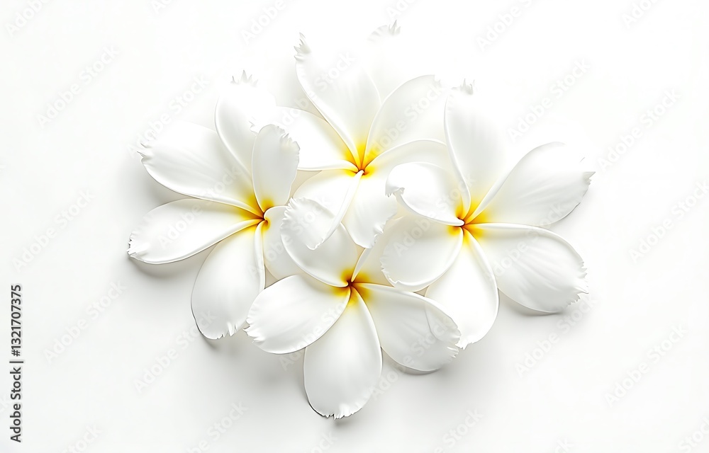 symmetrical arrangement of white blossoms symmetrical arrangement of white blossoms