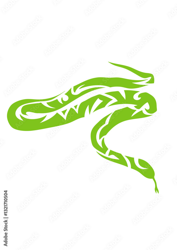 Fototapeta premium serpent tribal